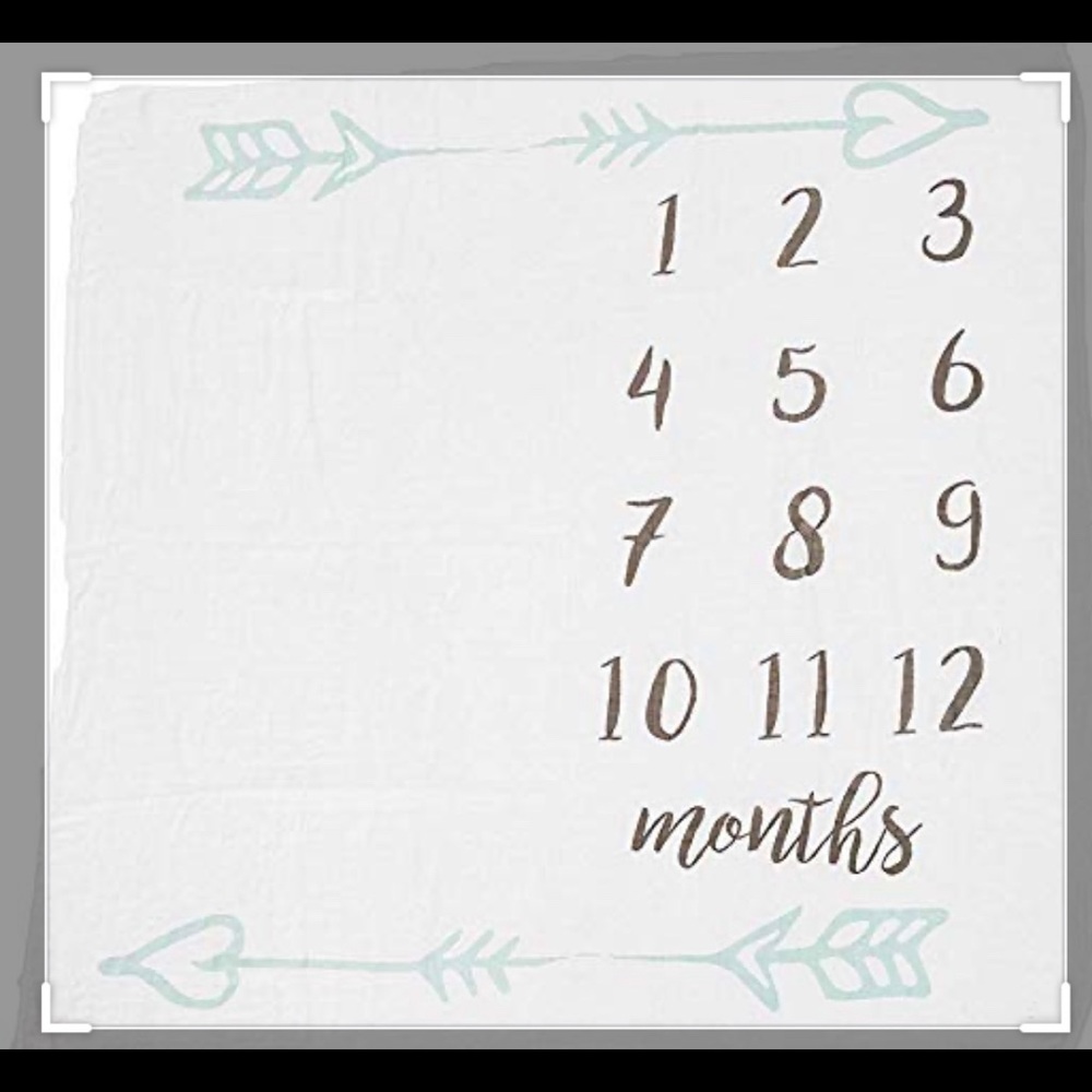 NWT Baby Milestone Blanket Unisex